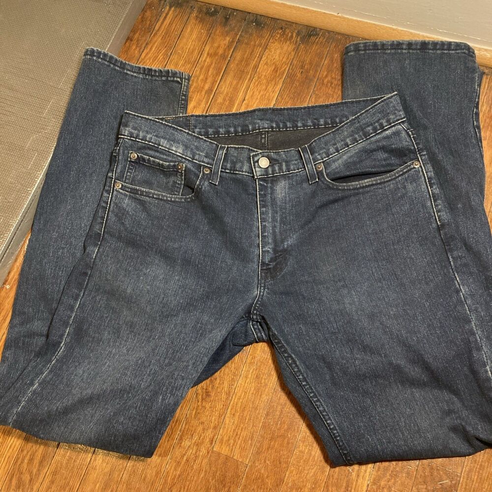 Levis 559 Straight Leg Jeans Men’s Size W 32 L 34 Dark Blue denim Pants